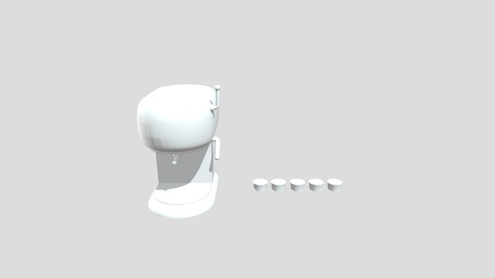 Espresso Machine With Pods 3D Model