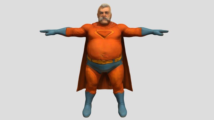 Mr. America Grampa - superhero – Modèle 3D gratuit STL