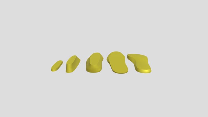 Sliced shoe last for CNC 3D Model