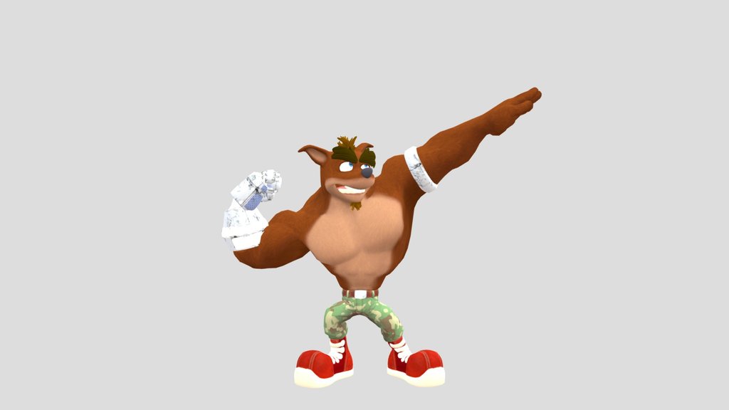 Crunch Bandicoot (CTR-Nitro Fueled animation 1)