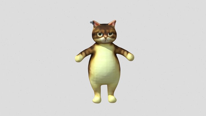 Feliz the cat fat 3D Model