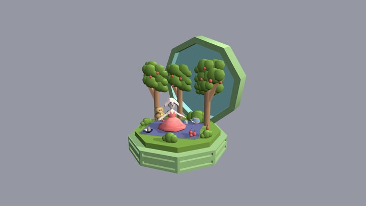 1131448034吳佳穎-盒中童話：兔子的夢幻野餐 3D Model