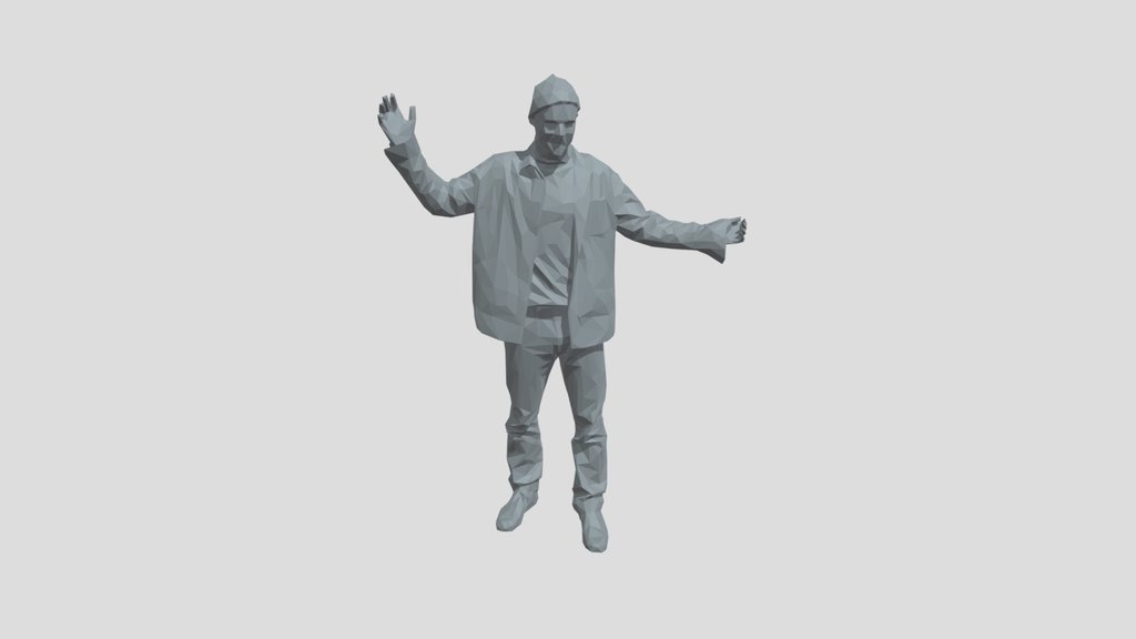 Lowpoly Male Standing