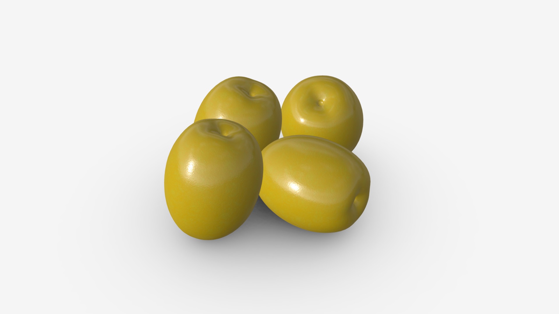 3D model olives green - This is a 3D model of the olives green. The 3D model is about a group of green olives.