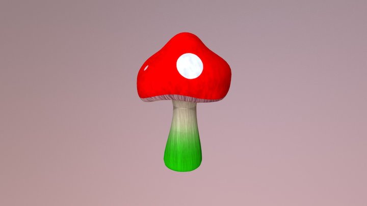 CGA - 3D Art Production - Mushroom 1 3D Model