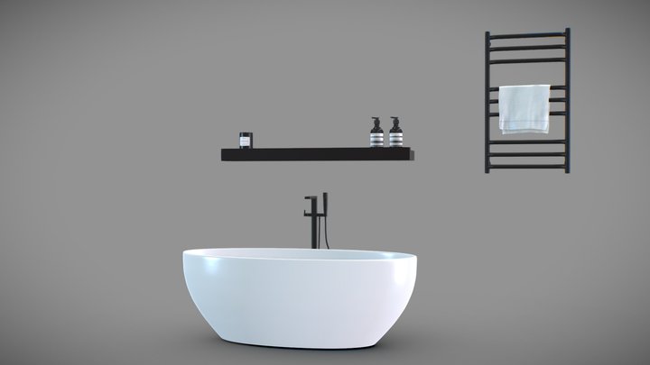 Bathroom asset part 4 3D Model