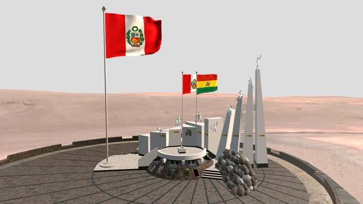 Complejo Monumental Alto de la Alianza 3D Model
