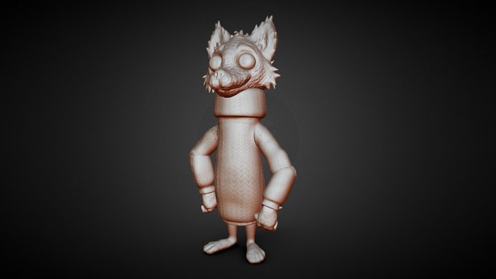 Max The Wolf 3D Model
