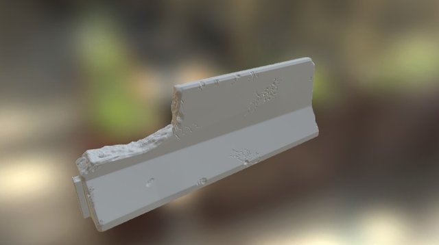 High Poly Barrier Sculpt 3D Model
