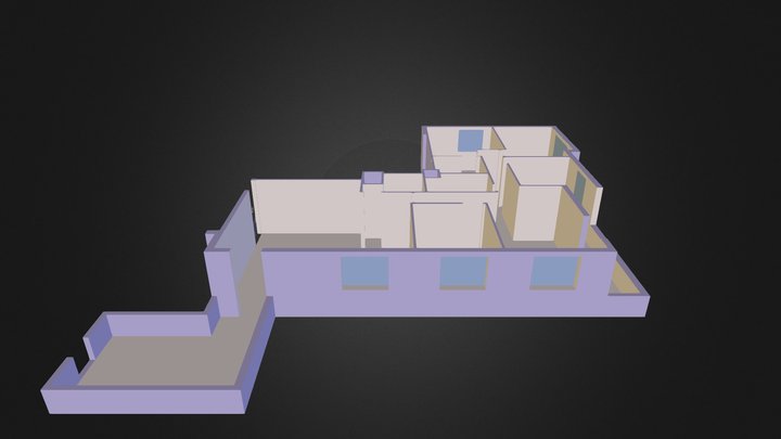 200m2 ground 3D Model