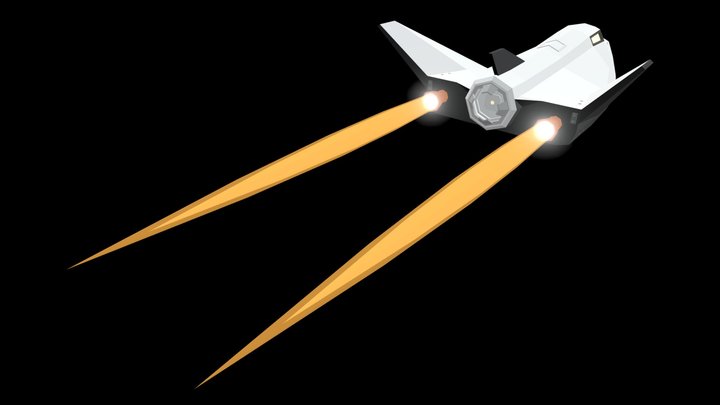 Low Poly Dreamchaser 3D Model