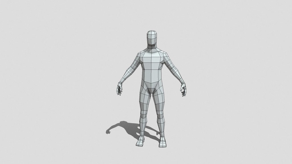 Male Lowpoly Base Mesh