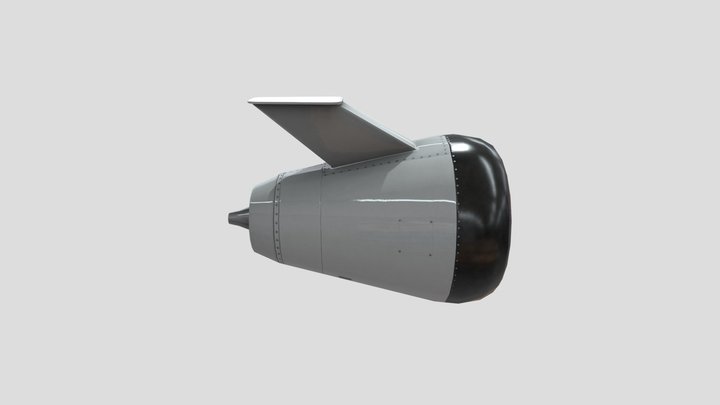 Jet Engine Low2 3D Model