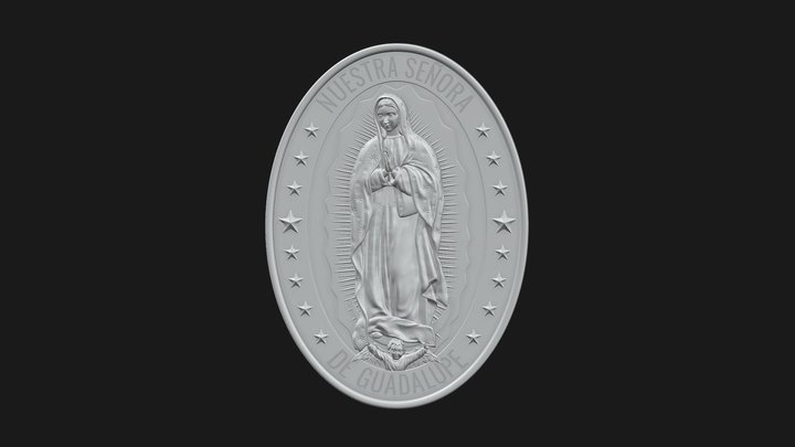 Our Lady Of Guadalupe 3D Print 3D Model