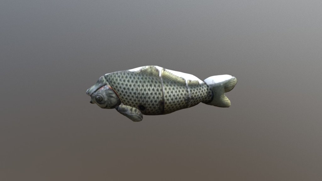 Tin Toy Fish — Sketchfab embed 3D viewer