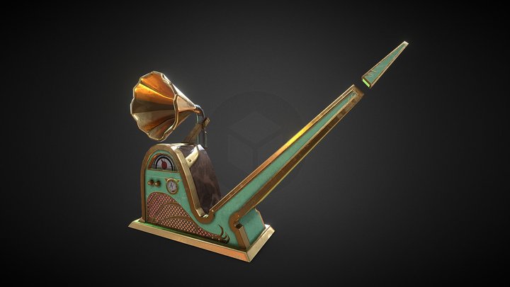 1920s inspired radio 3D Model