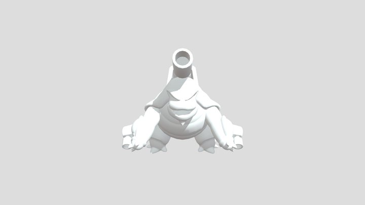 Blastoise Mega Collada Max 3D Model