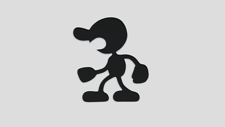 GameCube - Super Smash Bros Melee - Mr Game & Wa 3D Model