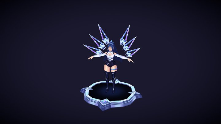 K/DA ALL OUT Irelia fanart 3D Model