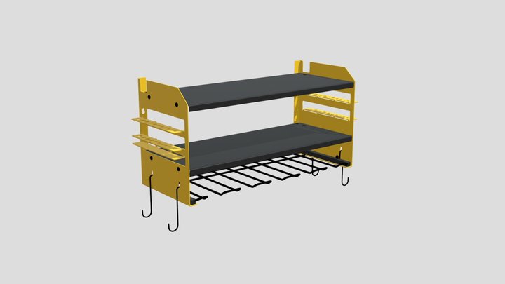 Power Tool Organizer Wall Mount 3D Model