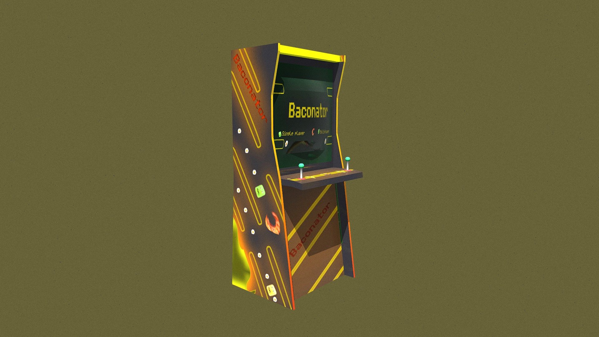 ARCADE: Baconator - 3D model by Shuffle_15 [44dff08] - Sketchfab