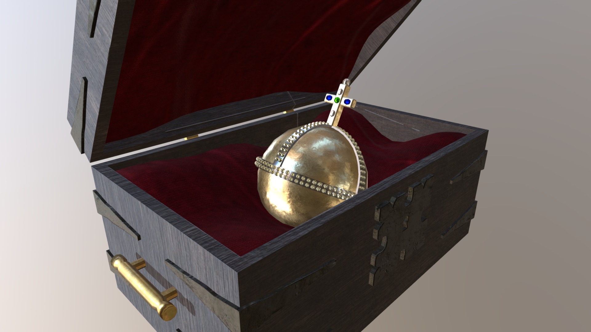 3D model Holy Hand Grenade of Antioch - This is a 3D model of the Holy Hand Grenade of Antioch. The 3D model is about a close-up of a graduation cap and gown.