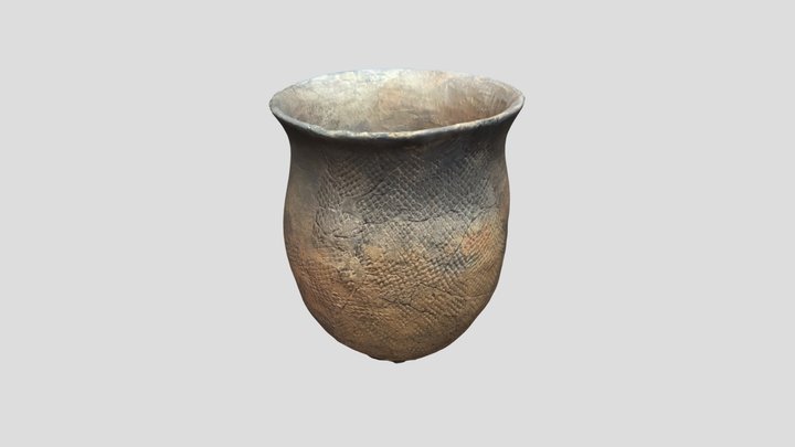 中津川城跡出土押型文土器 3D Model