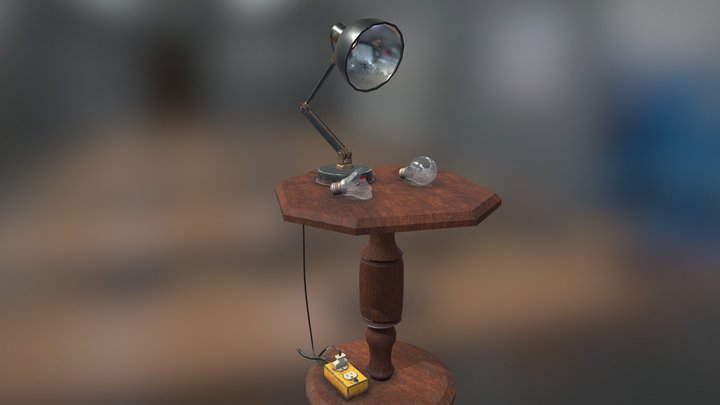 Lucid VR Lamp Assets 3D Model