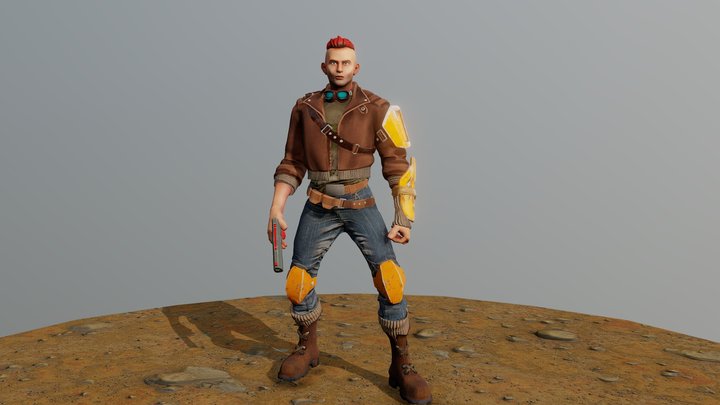 Stylized Male Character 3D Model