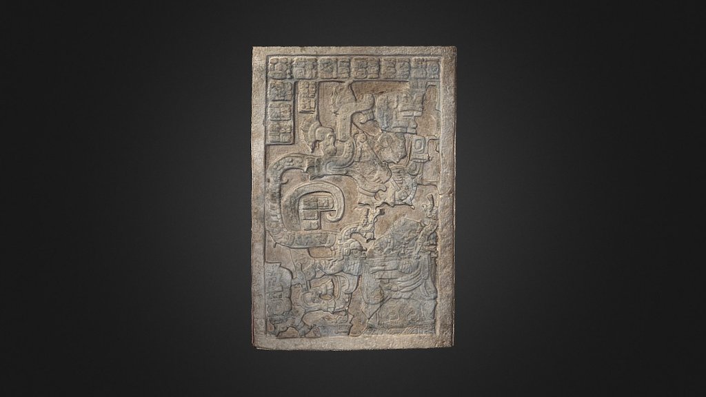 Lintel 25 of Yaxchilán Structure 23 - Download Free 3D model by Devlin ...