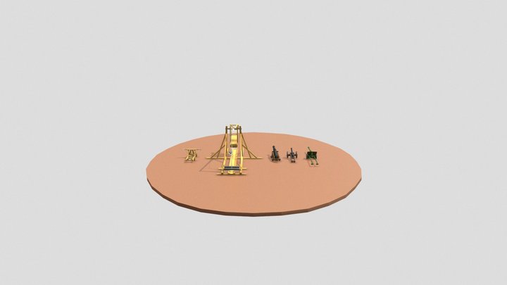 Painted Drafts 3D Model
