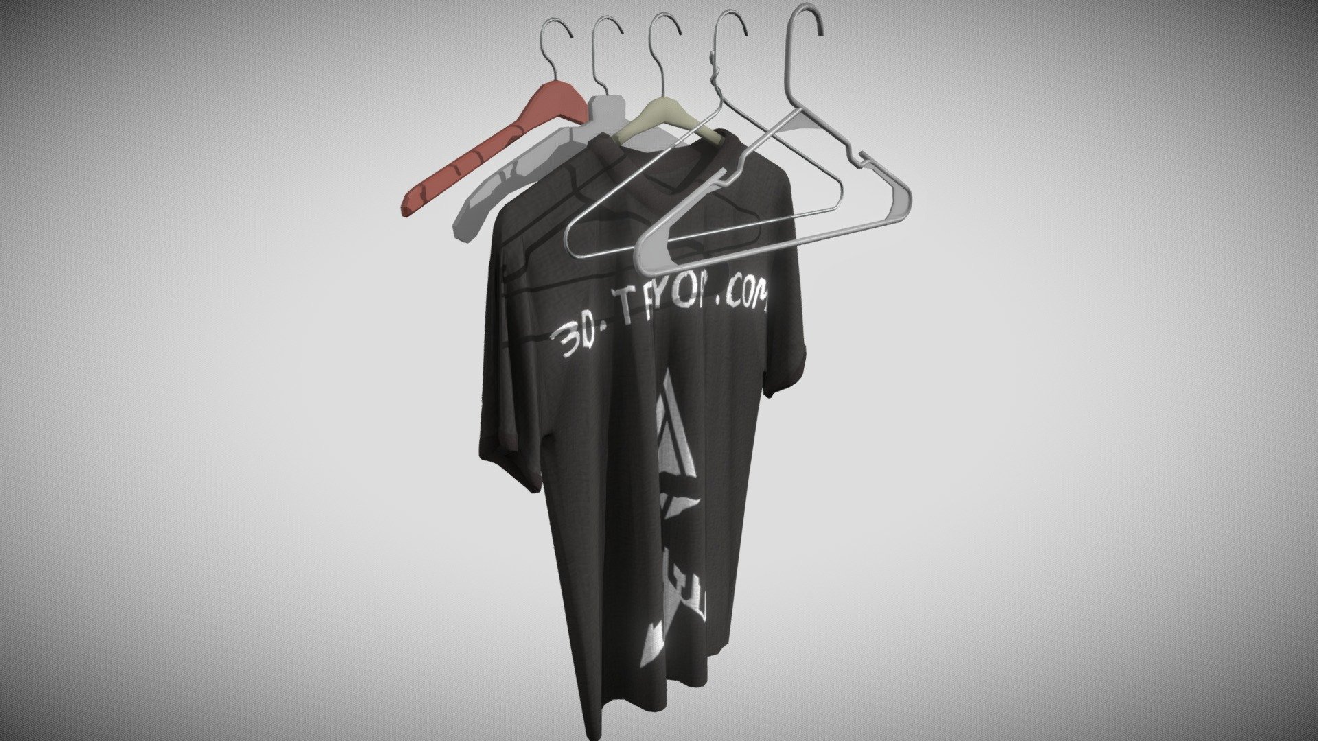 Hangers and Teeshirt Download Free 3D model by dudecon [44e2608