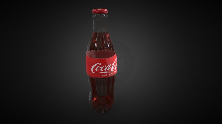 A high-quality Coca Cola Bottle. 🥤 3D Model