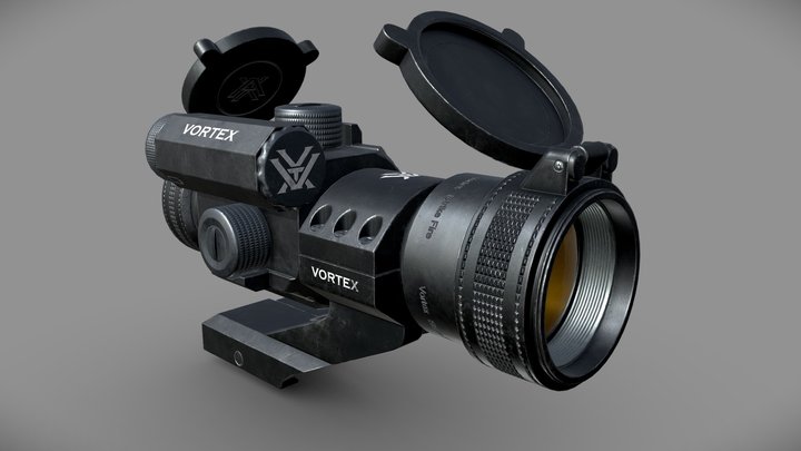 Vortex StrikeFire II Red Dot 3D Model