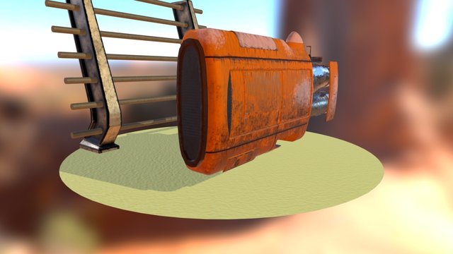 Rey's Speeder 3D Model