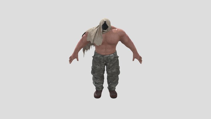 Bulky Character for Honour's project 3D Model