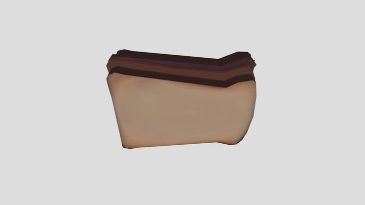 Peanut-butter and Jelly Sandwich 3D Model