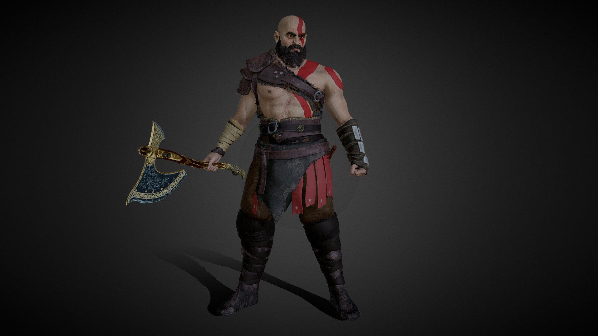 Kratos - (God Of War) - 3D model by Doctorikc [44e48c5] - Sketchfab