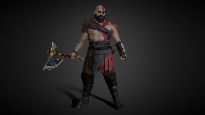 Kratos - (God Of War) 3D Model