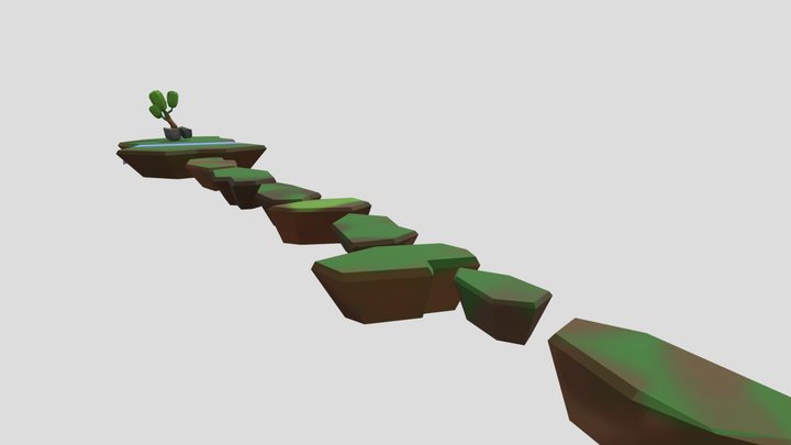 Floating Island 3D Model