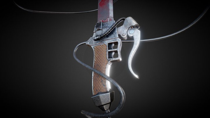 Attack On Titan ODM-gear Blade 3D Model