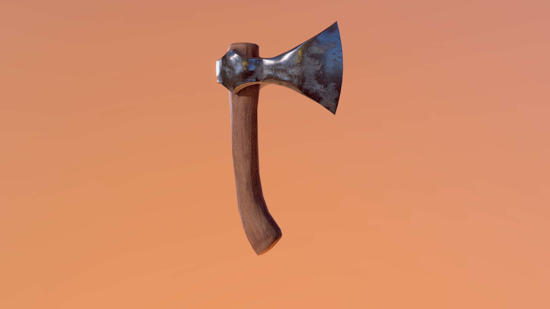 Viking Fighting Axe 3D model by KasperMHO (kalledk) [44e6f51