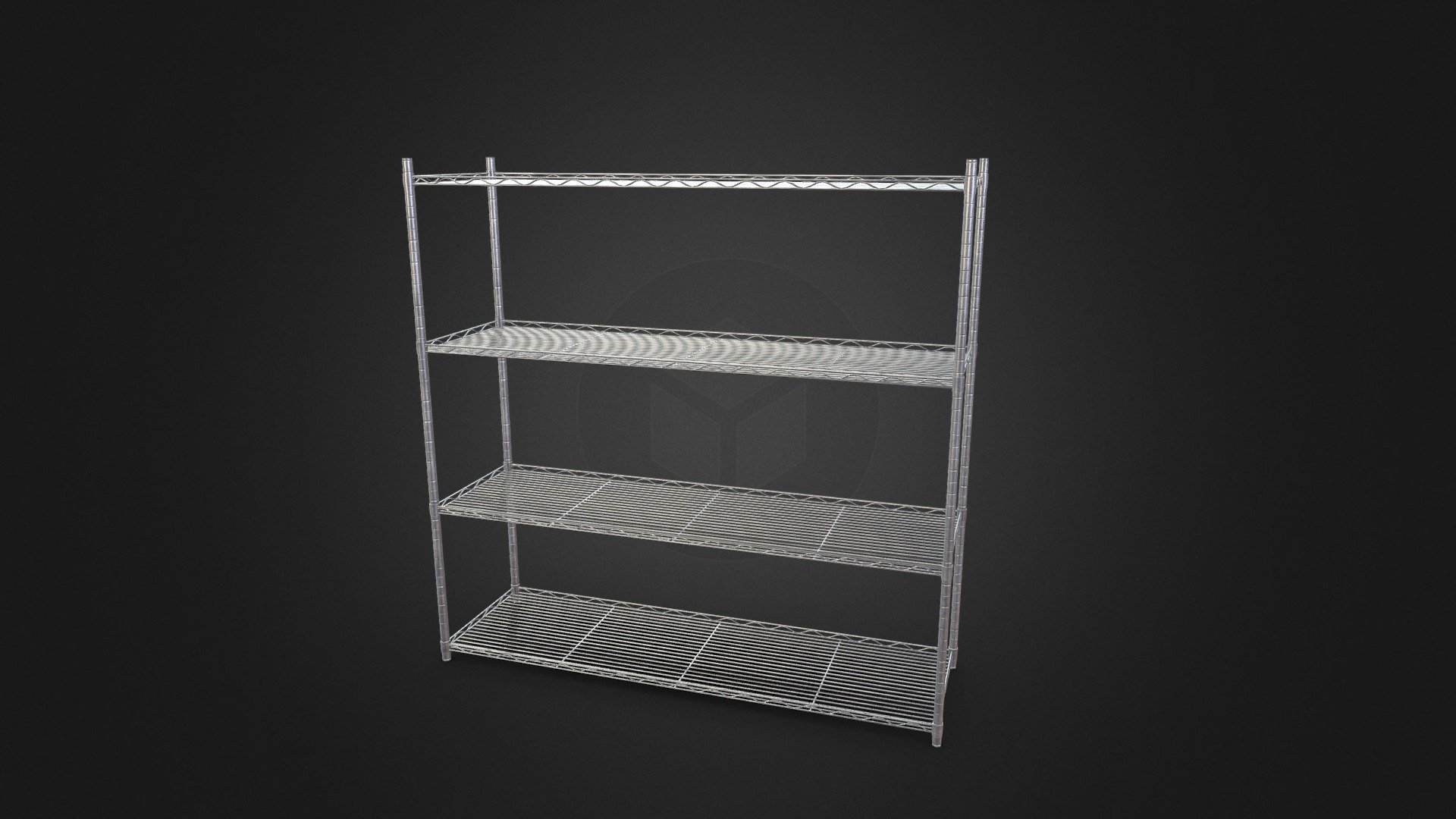 Wire Shelf Buy Royalty Free 3D model by Aaron Winnenberg