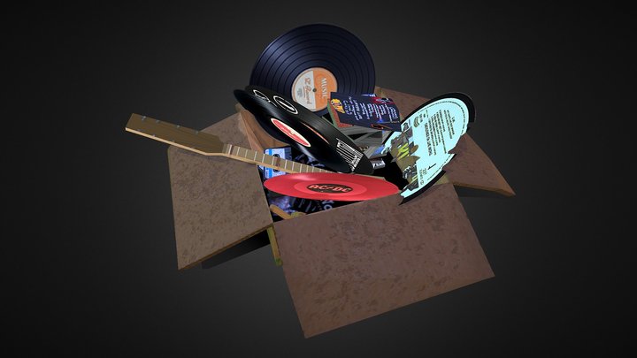 Trash Box: Broken Records 3D Model