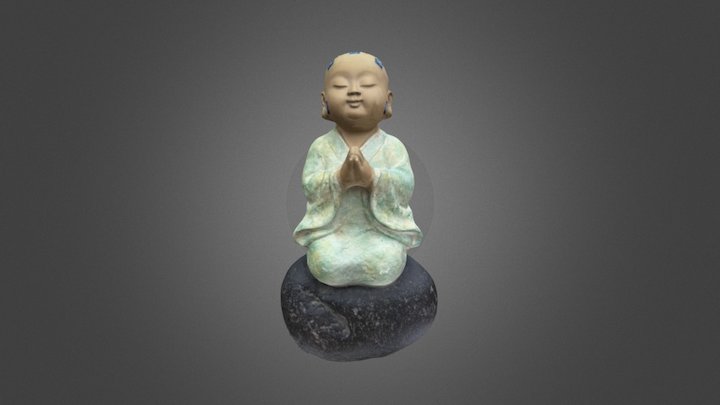 Model of Meditating Monk 3D Model