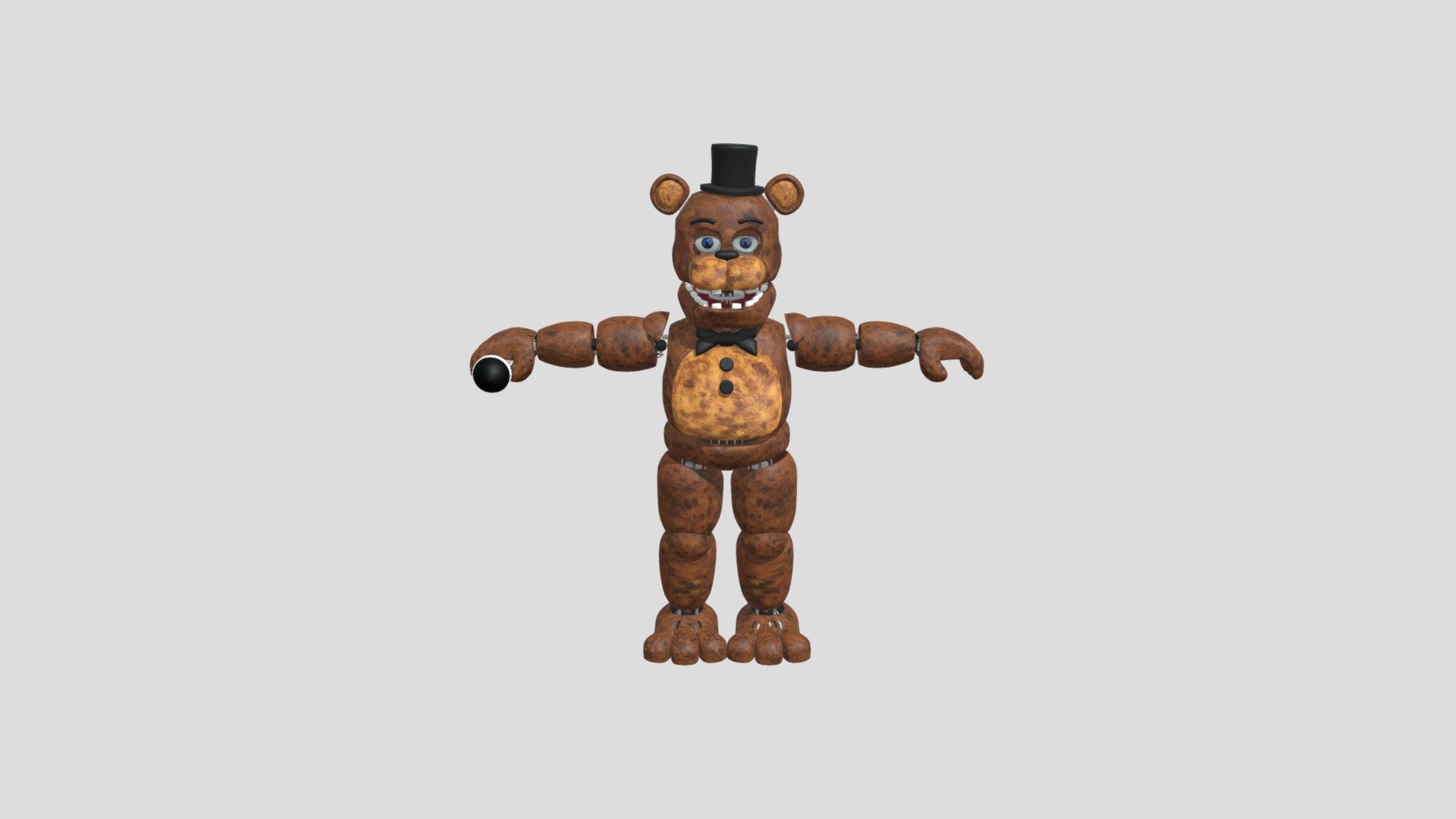 Unwithered Freddy test - Download Free 3D model by Shattered_FredBear ...