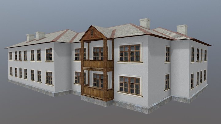 House for workers in the 1920s-1940s 3D Model