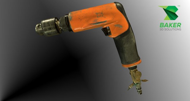 Joes Drill- Artec Space Spider 3D Scanner 3D Model