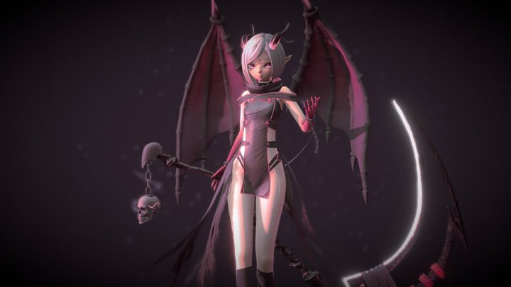 Dragon Girl 3D Model