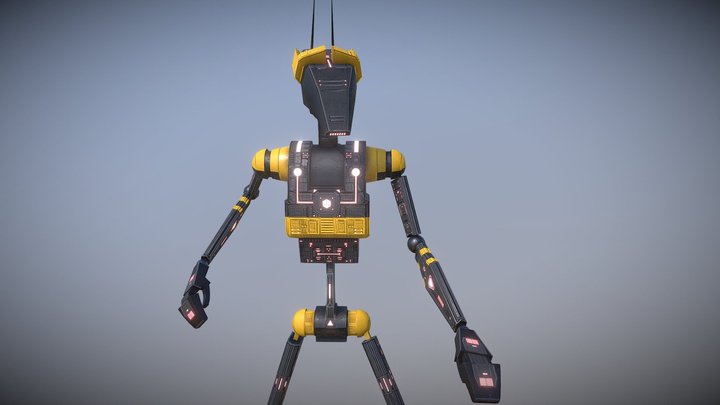 Galaxy Robots Pack v1 3D Model